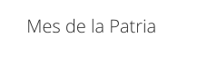 Mes de la Patria
